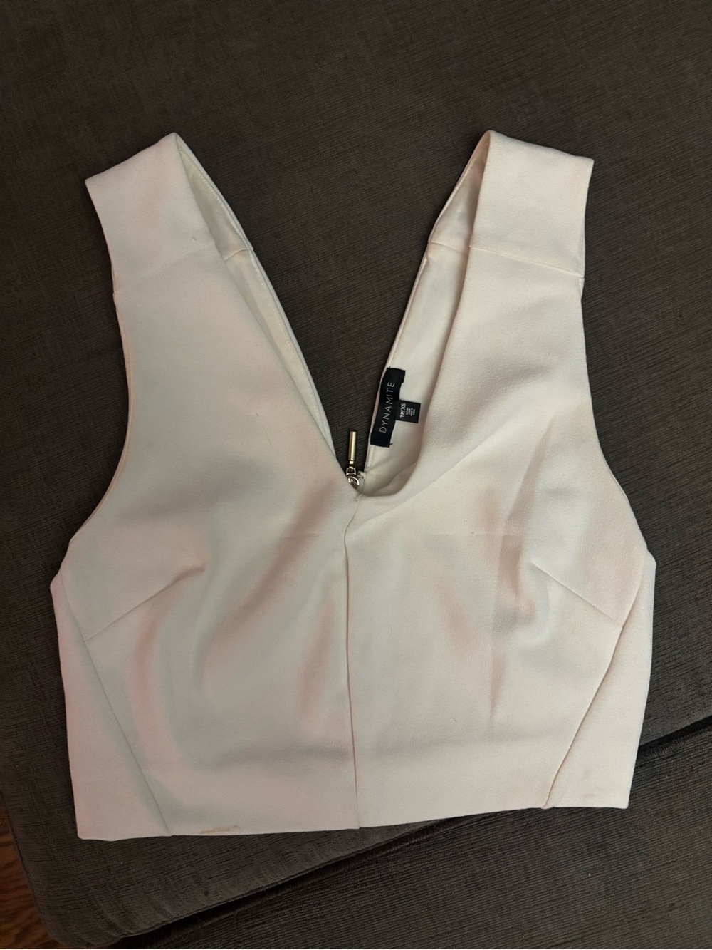Dynamite Deep V Crop Top